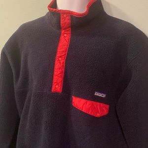 Vintage USA made Patagonia synchilla t snap xl